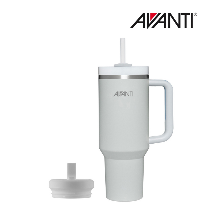 Ronis HydroQuench Avanti Insulated Bottle 1L Grey Mist with 2 Lids