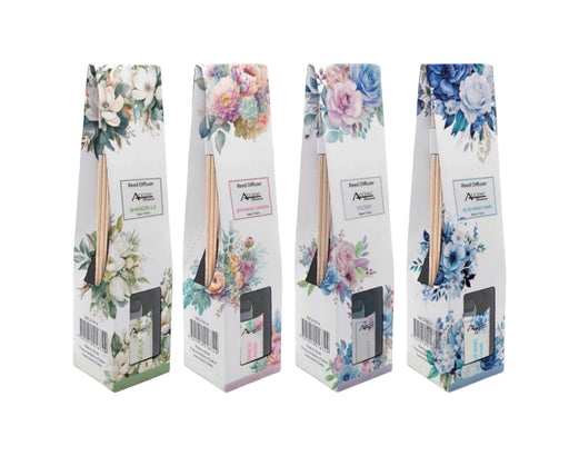 Aromatic bouquet diffuser, 50 ml, four assorted display styles