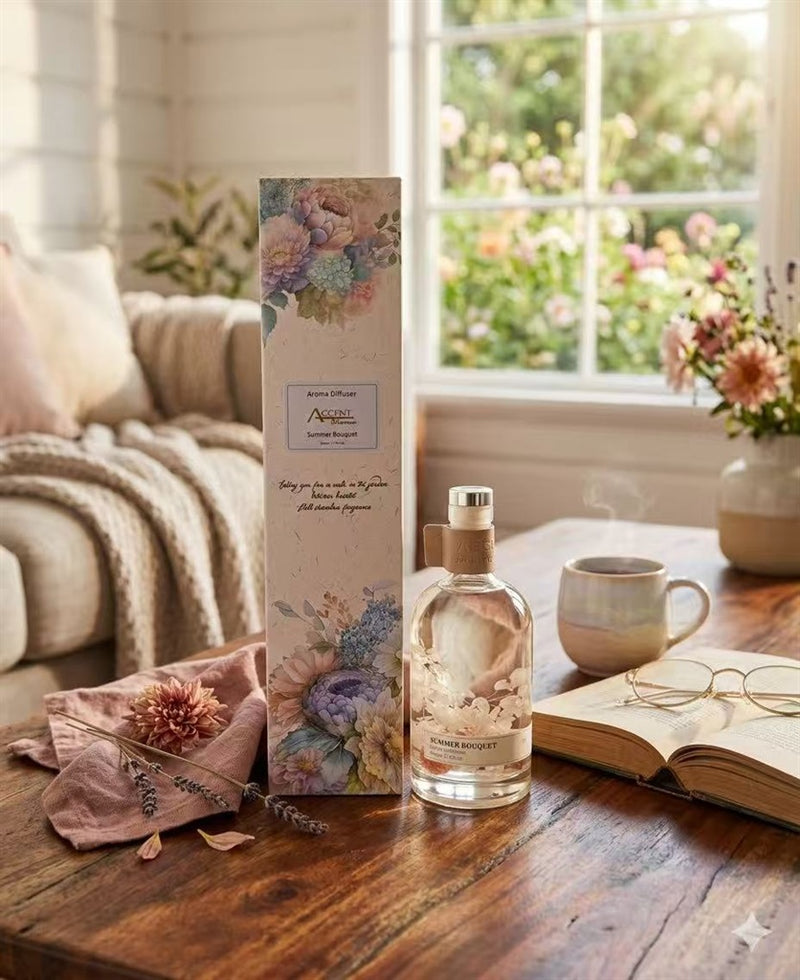 Aromatic bouquet reed diffuser bottle, 500 ml