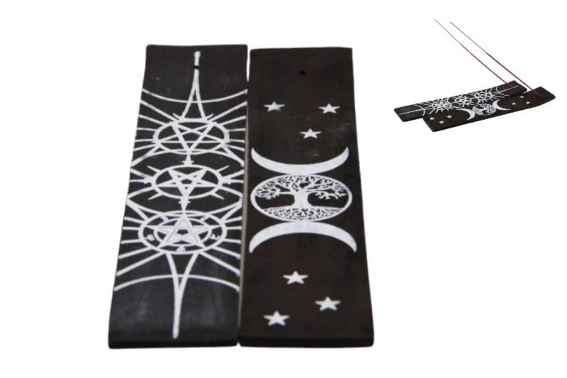 Black and white incense holder assorted