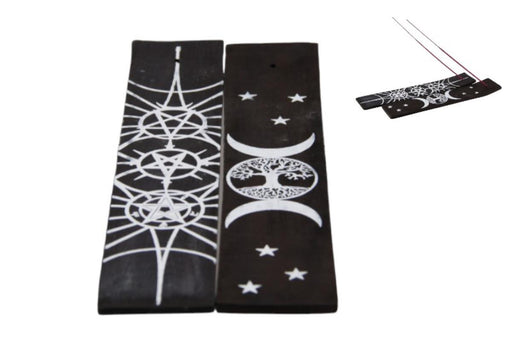 Black and white incense holder assorted