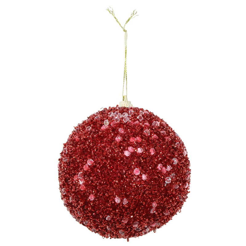 Ronis Icy Tinsel Bauble Assorted