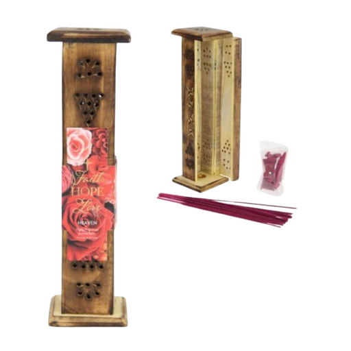 Ronis Incense Tower With Vanilla Orchid Wrap And Sticks