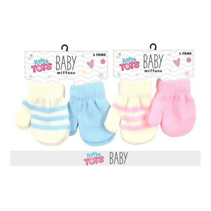 Infant Knitted Mittens 2pair