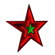 47cm hanging star LED infinity mirror light – glowing Christmas decoration for indoor use