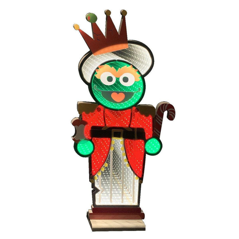 72cm Infinity Oscar Nutcracker Figurine with traditional soldier design and vibrant festive colors, ideal for Christmas home decoration.
