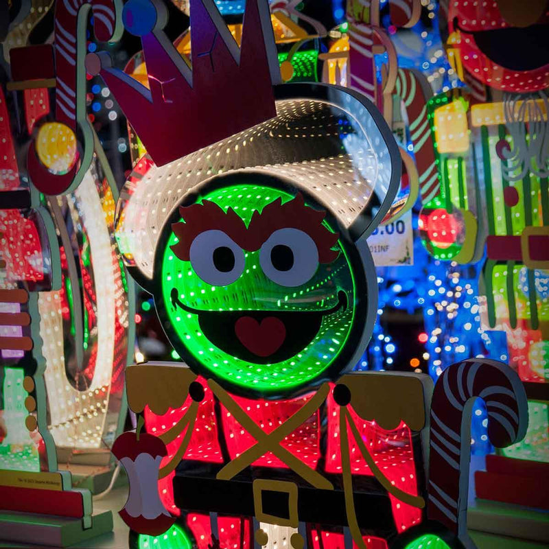 72cm Infinity Oscar Nutcracker Figurine with traditional soldier design and vibrant festive colors, ideal for Christmas home decoration.