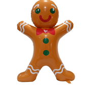 Inflatable Gingerbread Man 100cm – Festive Christmas decoration for indoor and outdoor holiday displays