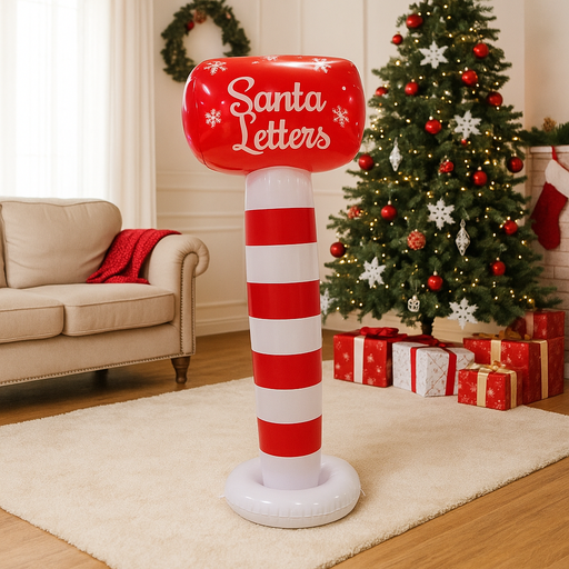 Inflatable Letter Box 100cm – Festive Christmas inflatable decoration for indoor and outdoor holiday displays