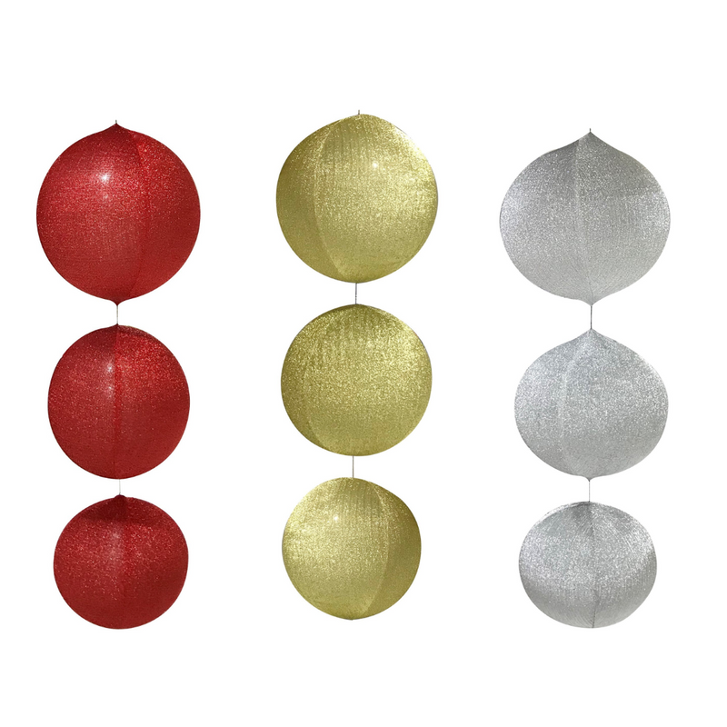 Ronis Inflatable Tinsel Ball 50cm Assorted