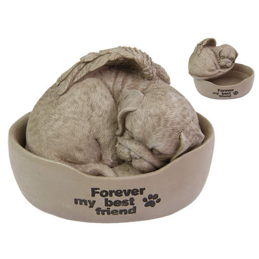 Ronis Inspirational Dog Bed Urn 15x10x12cm