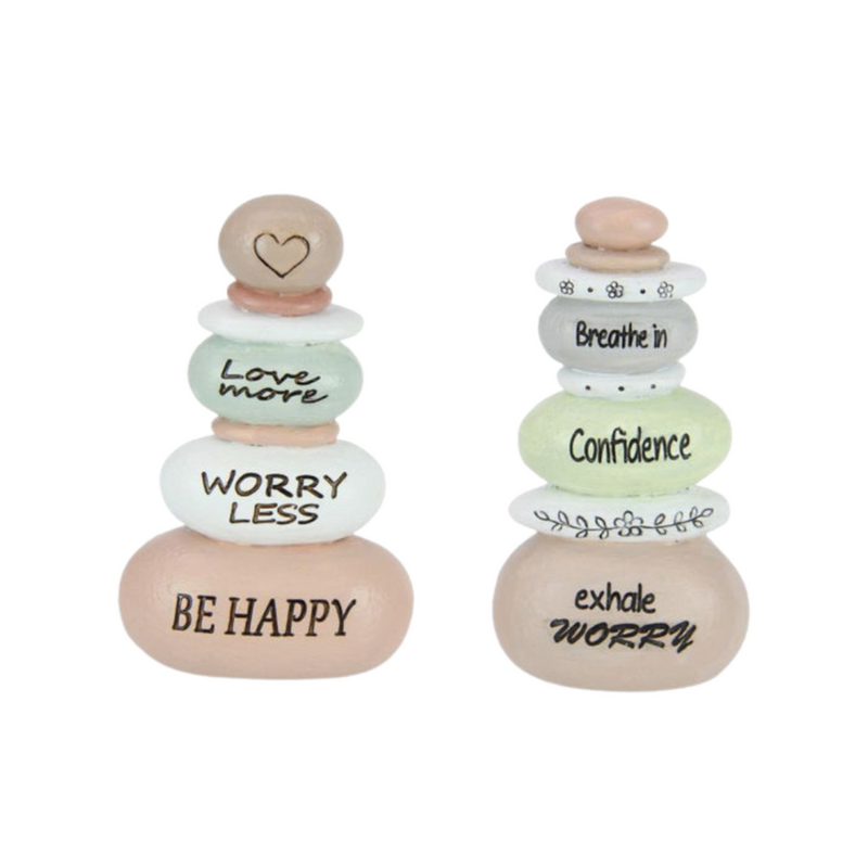 Ronis Inspirational Cairn Rocks 14cm Assorted