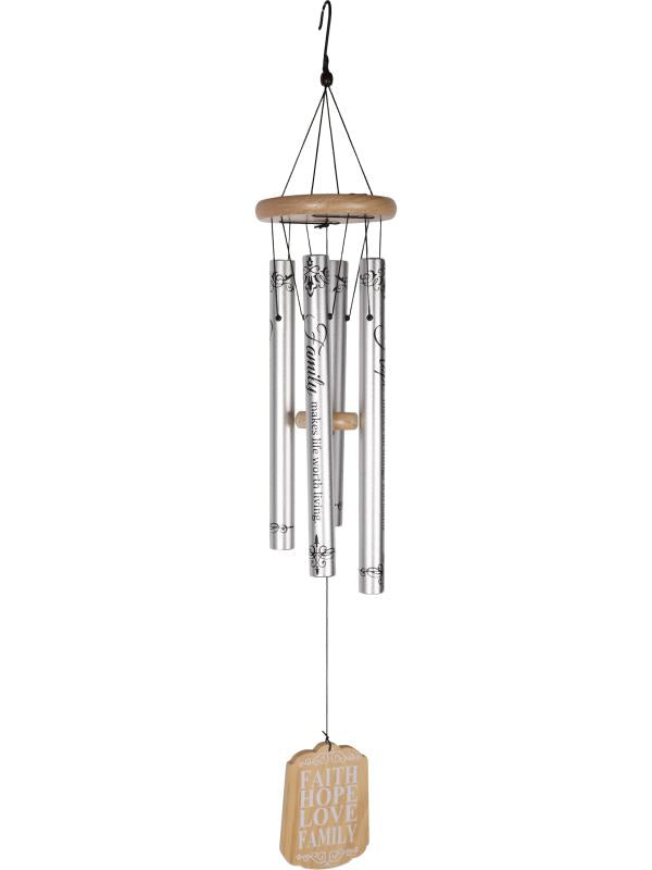 Inspirational classic assorted wind chime 74cm hanging garden chime for patio, balcony, porch and outdoor décor