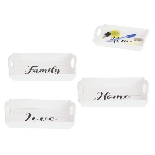 Ronis Inspirational White MDF Decor Tray 23x15cm Assorted