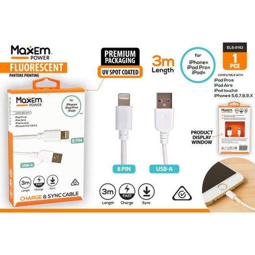 Ronis Iphone Lightning Cable 3m