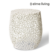 Ronis Ishaan Side Table White 42x42x50cm – thumbnail