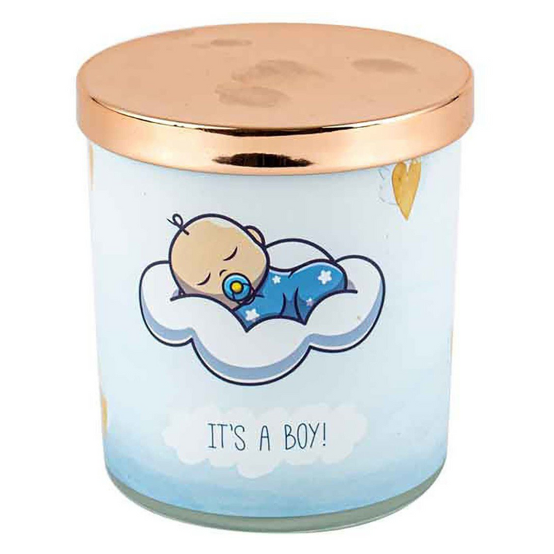 Ronis Its A Boy Candle Vanilla 45hr Burn Time 9x8cm