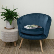 Ronis J. Elliot Ada Accent Chair 77x79x76cm Steel Blue – thumbnail