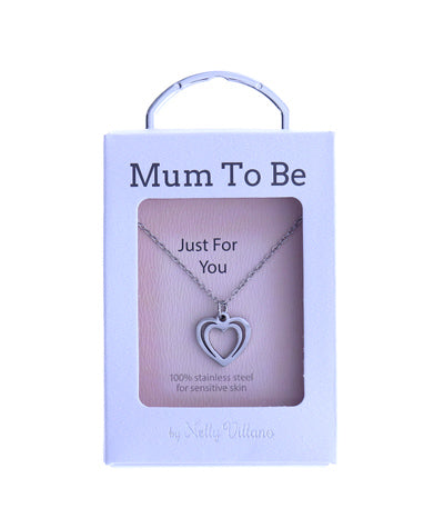 Pendant necklace gift for Mum To Be with sentiment card