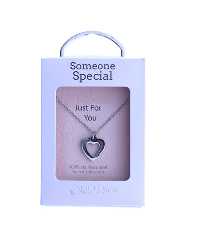Dainty pendant necklace on message card reading Someone Special
