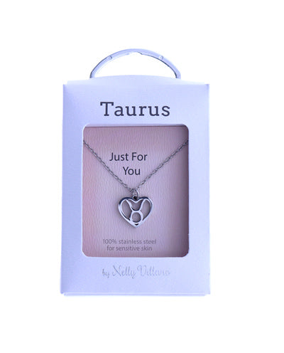 Taurus zodiac bull pendant necklace