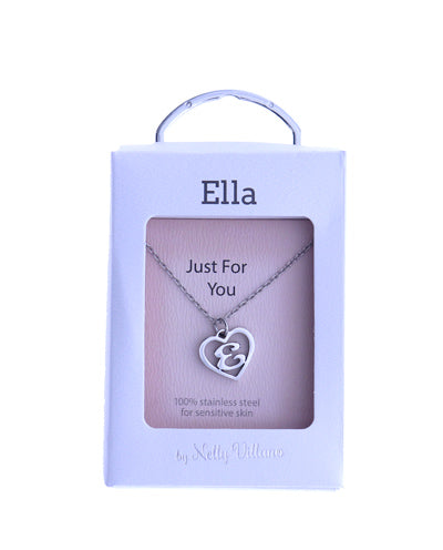 Ella pendant necklace with glossy polished finish