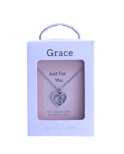Grace pendant necklace with elegant polished look