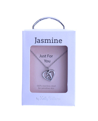Dainty Jasmine pendant necklace with adjustable chain