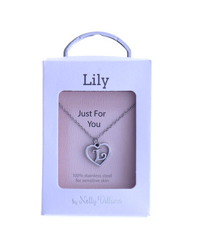 Lily pendant necklace with delicate polished look