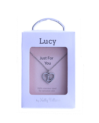 Lucy pendant necklace with dainty polished finish