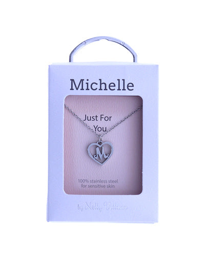 Michelle pendant necklace with luminous finish