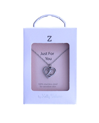 Dainty letter Z pendant necklace with adjustable chain