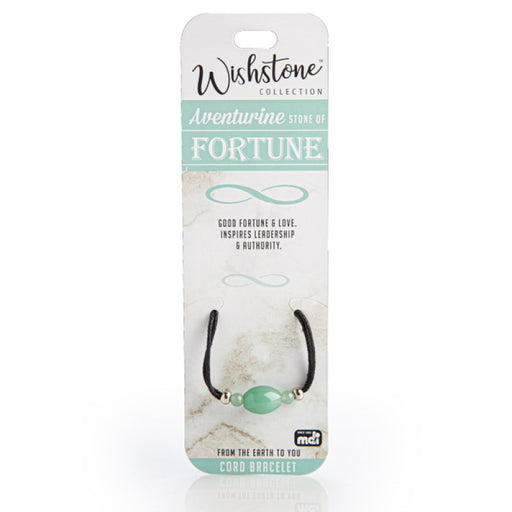 Green aventurine bracelet on adjustable cord