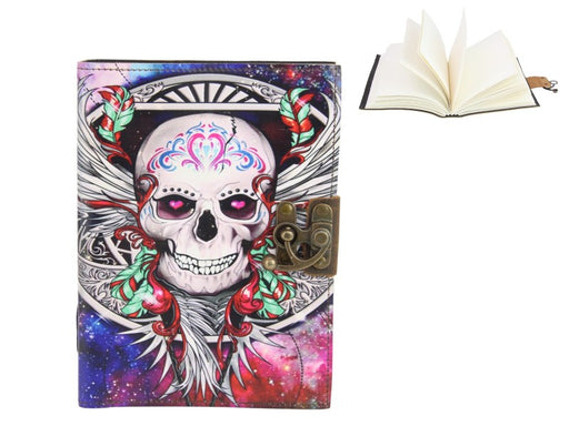 15X20CM SKULL DESIGN LEATHER JOURNAL