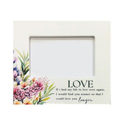 Ceramic photo frame with Australian bushland designs, holds a 4x6 inch photo. – thumbnail
