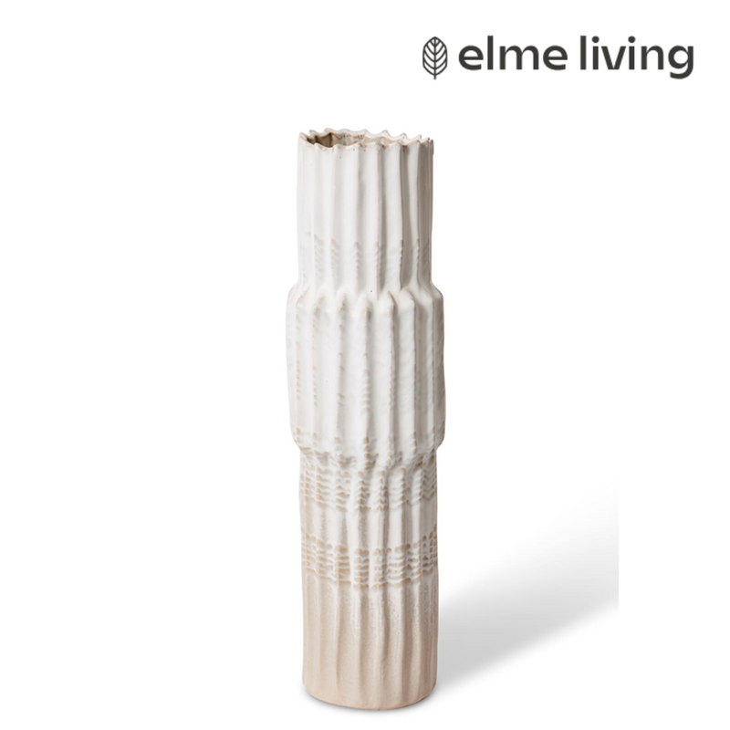 Ronis Jager Vase White Wash 18x18x60cm