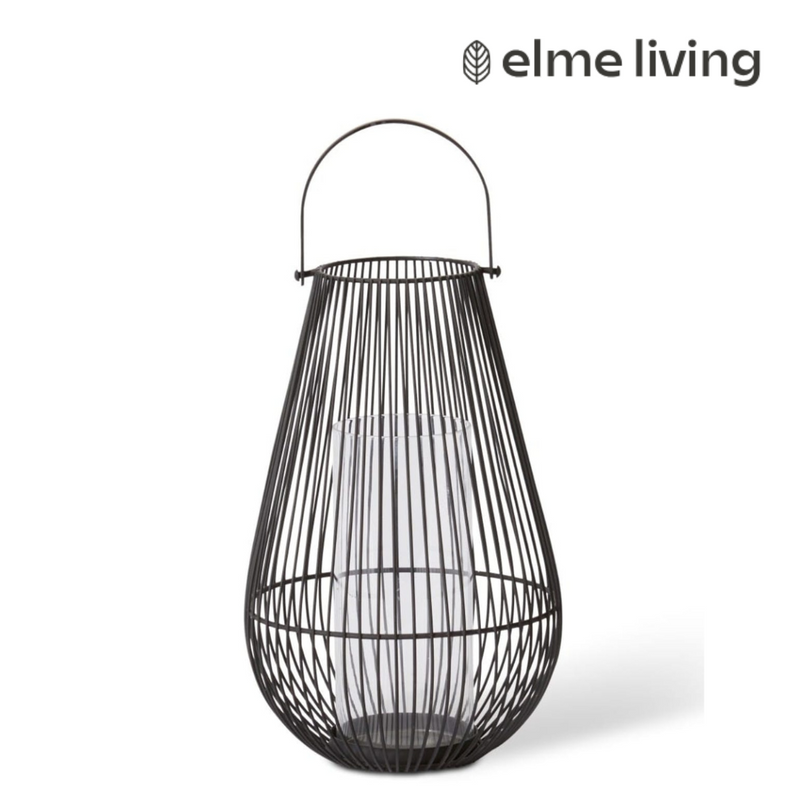 Ronis Jimena Lantern Black 18x18x35cm