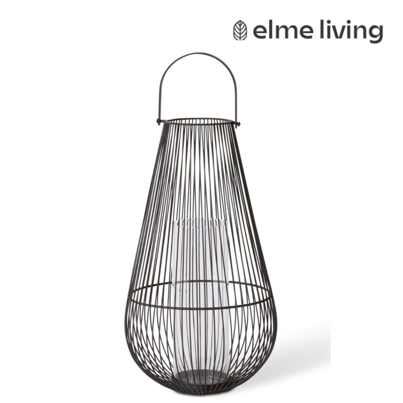 Ronis Jimena Lantern Black 21x21x45cm