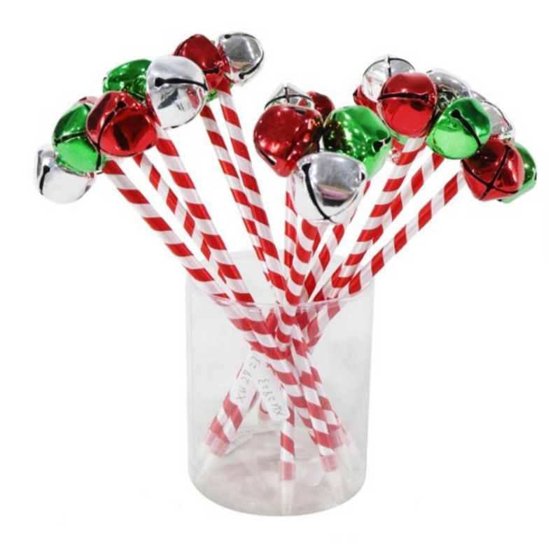 Ronis Jingle Bells Candy Striped Pen Assorted