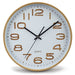 Ronis Julian Waffle Pattern Wall Clock 30x30x4cm Brown