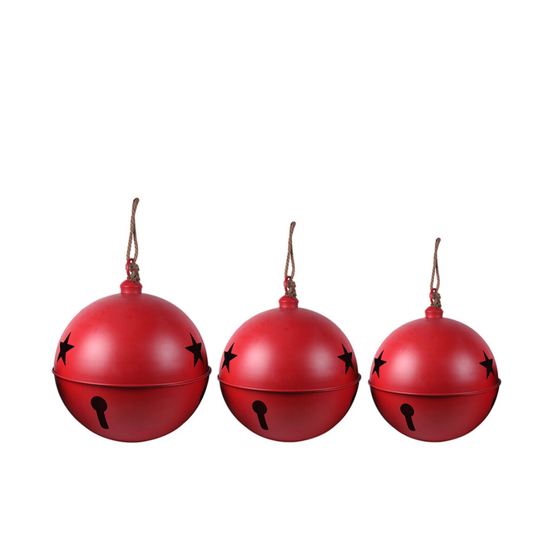 Ronis Jumbo Bells 60cm 50cm 45cm Set of 3 Red