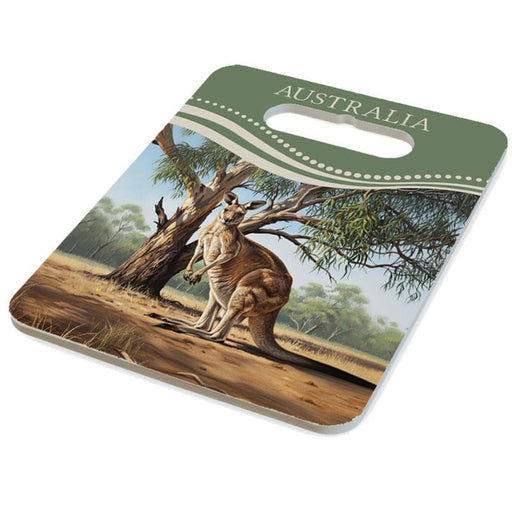 Kangaroo grazing serving plate 18x24cm