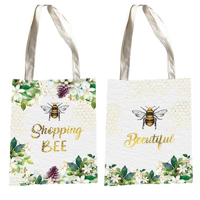 34X47CM BEE YOURSELF TOTE BAG KL 2 ASST