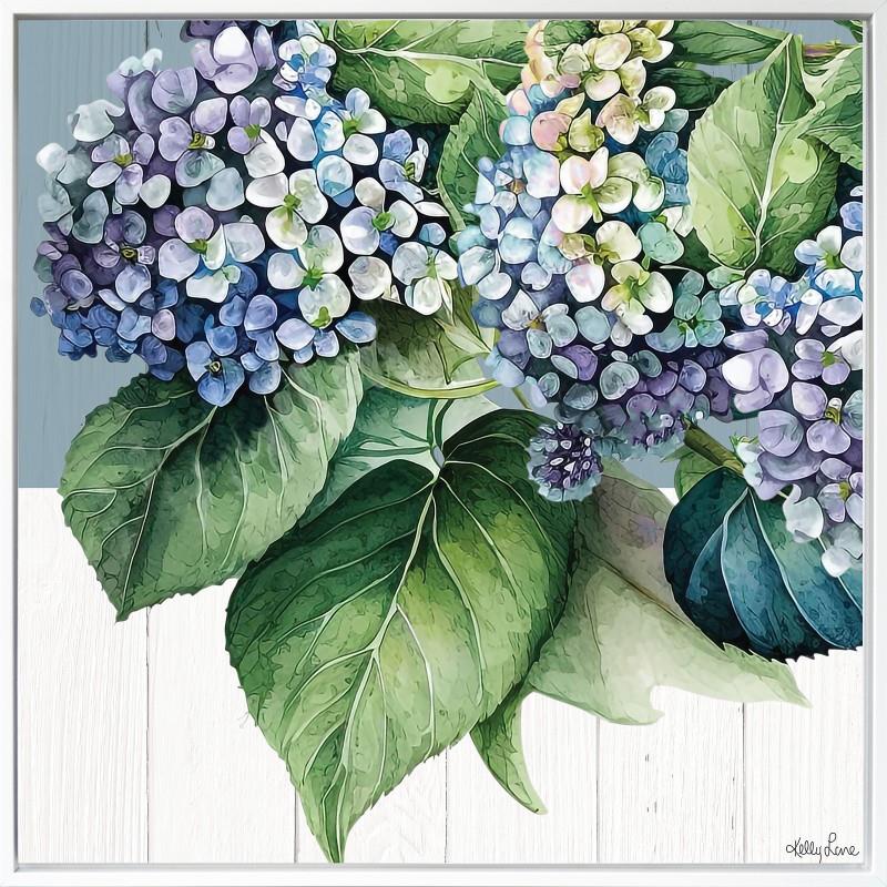 75X75CM HYDRANGEA SHADOW FRAME PAINTING