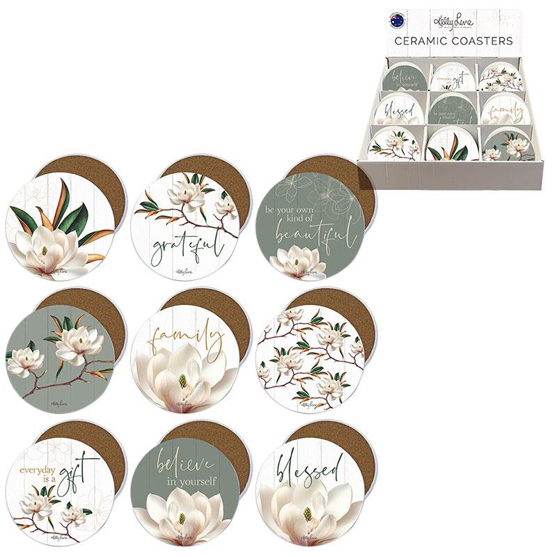 Magnolia Coaster (72=Free Display) 10cm