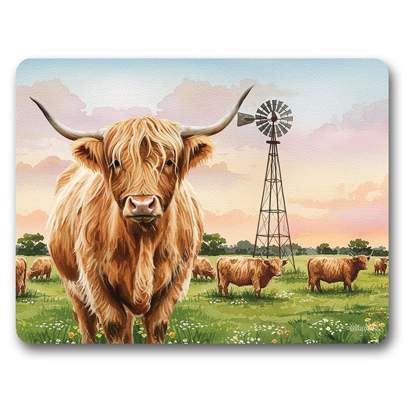 Highland cow placemat 29x21.5cm