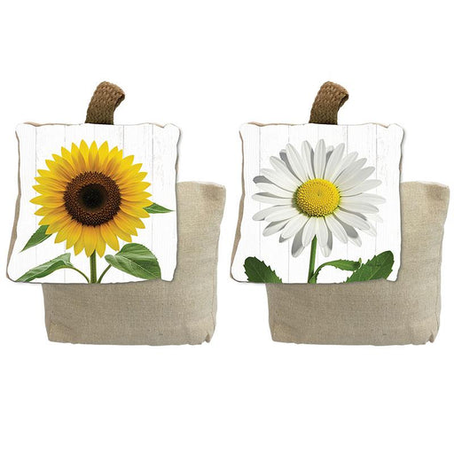 Floral sunflower door stop