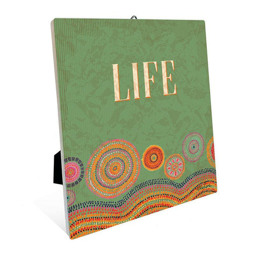 12X14CM SPIRIT SENT PLQ GREEN FAMILY