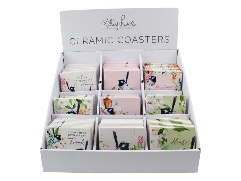 10x10CM WREN COASTER KL 9 ASSTD