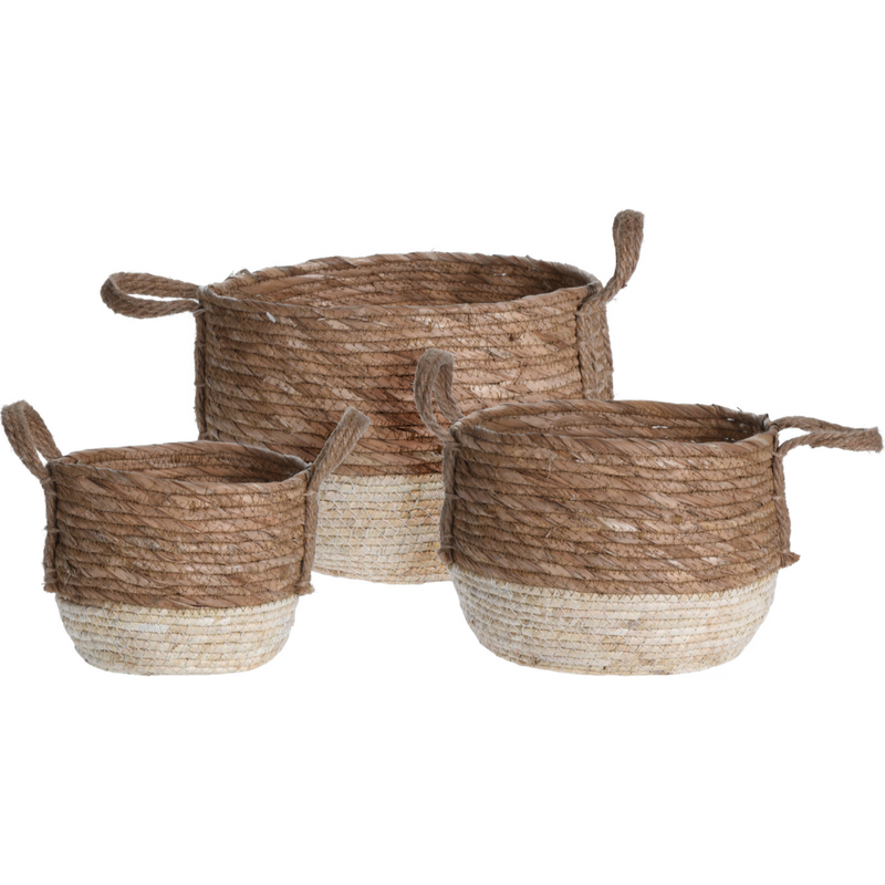 round basket set in three sizes
